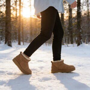 UGG Women's Tan Ankle Booties